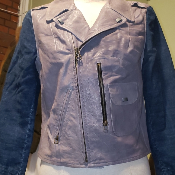 MiH Jeans/leather jacket - Picture 3 of 11